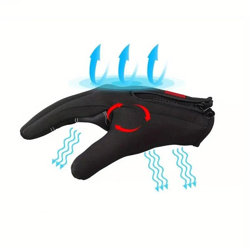 Upgraded Touchscreen and Windproof Full-Finger Gloves