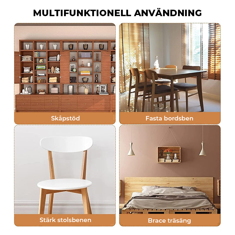 Universal hörnkoppling i rostfritt stål