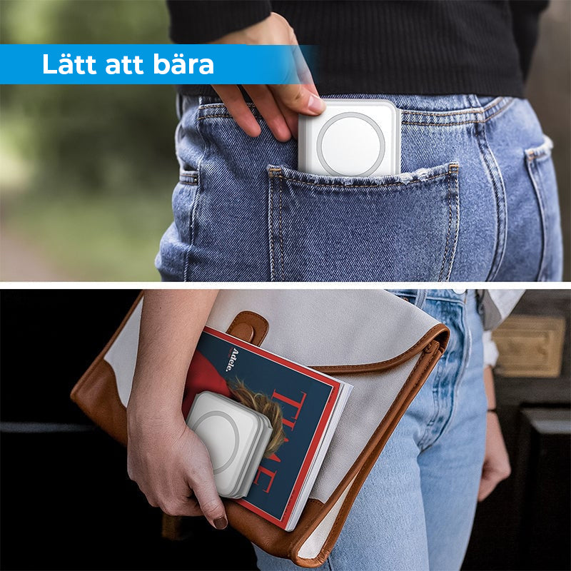 Ny hopfällbar 3-i-1 trådlös laddare