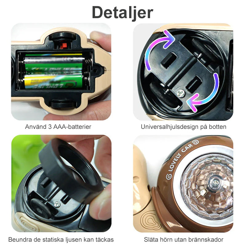 Ljusande snigelleksak