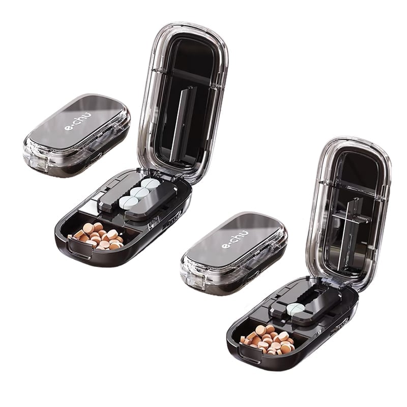 Portable Multi-Function Pill Cutter