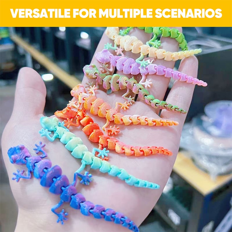 3D Colorful Gecko Decor