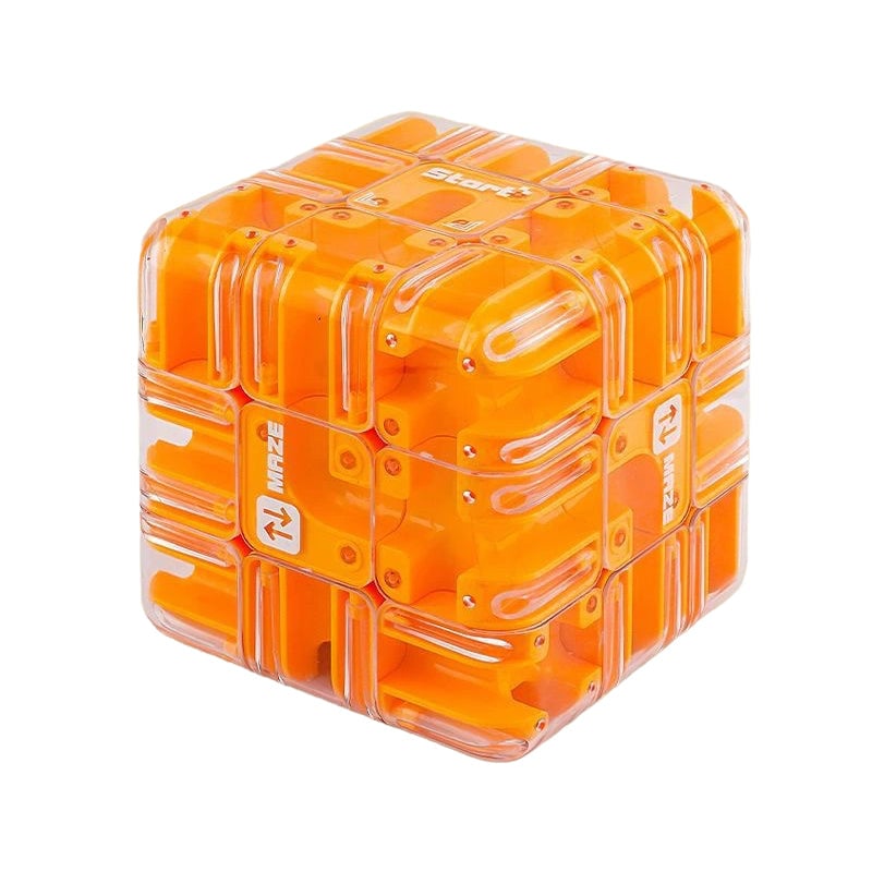3D Rolling Ball Maze Cube