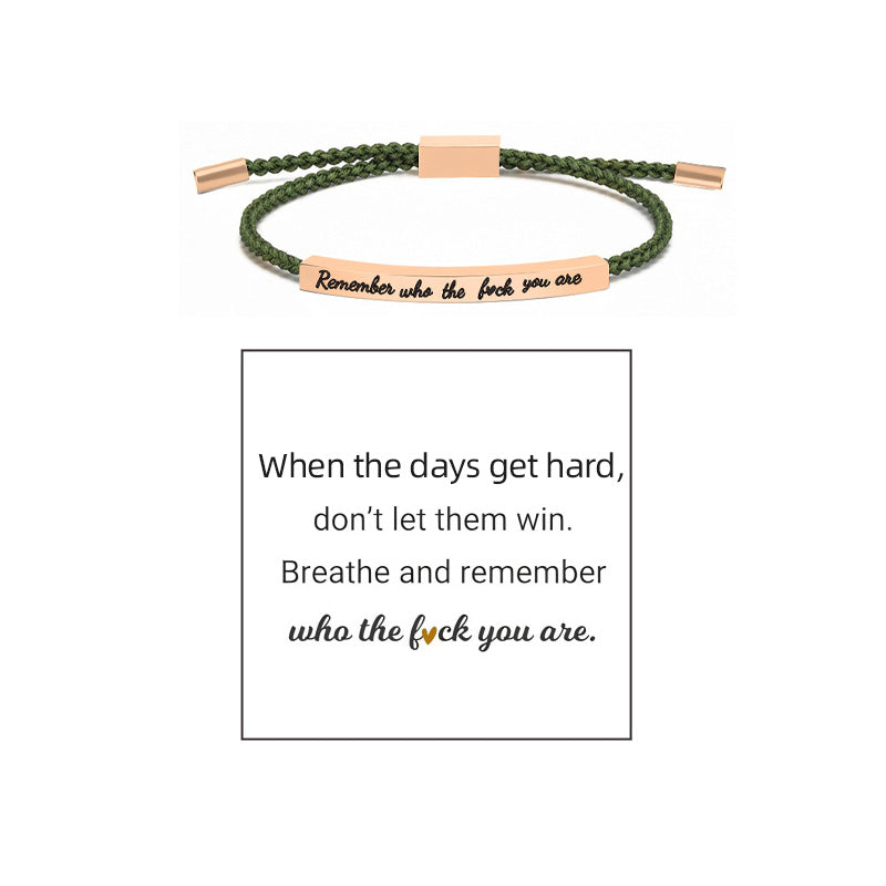 Braided Adjustable Inspire Bracelet