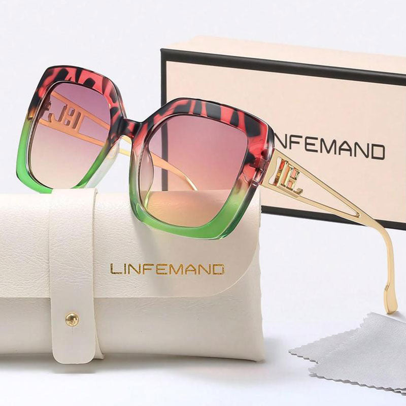 Unisex Vintage Trendy Large Frame Sunglasses