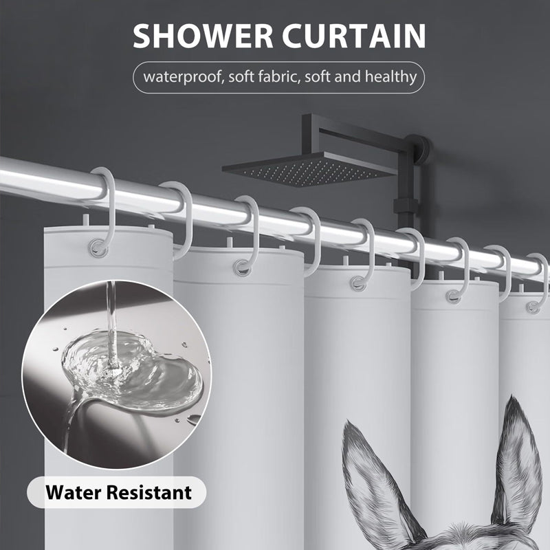 Funny Donkey Shower Curtain