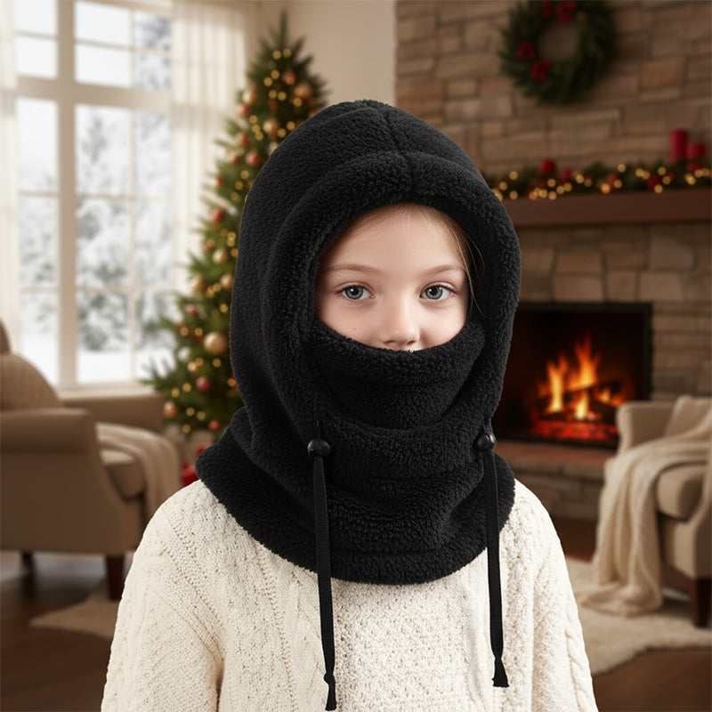 Kids 3-in-1 Fleece Winter Hood