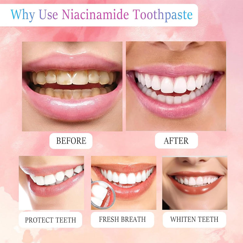 Peach Flavor Niacinamide Whitening Toothpaste