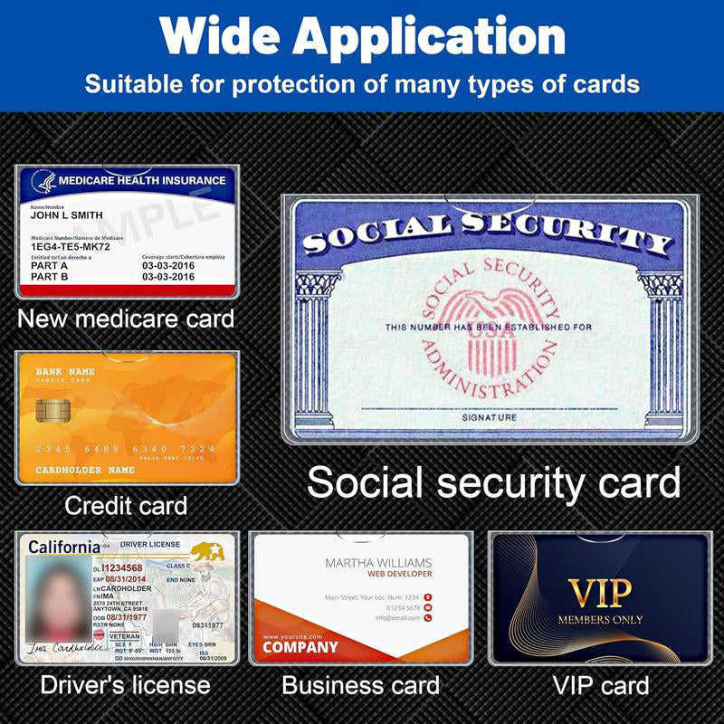 Medicare Card Holder Protector Sleeves