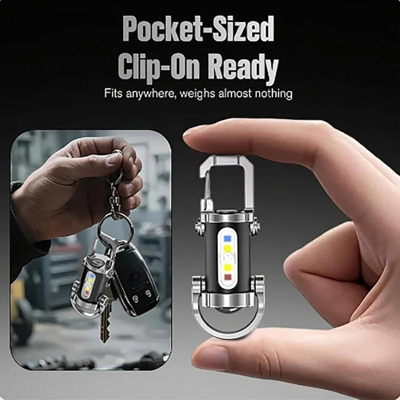 Rechargeable Mini Flashlight Keychain