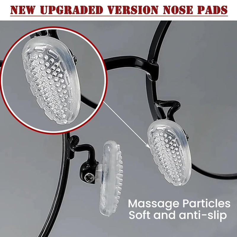 Soft Silicone Air Chamber Eyeglasses Nose Pads (10 pairs)