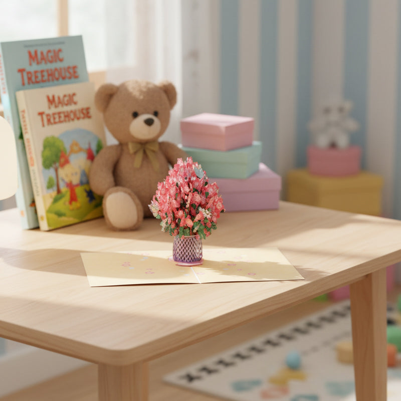 3D Handmade Bouquet Greeting Card