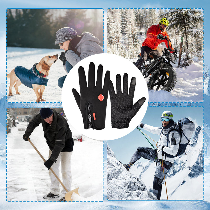 Touchscreen and Windproof Full-Finger Gloves