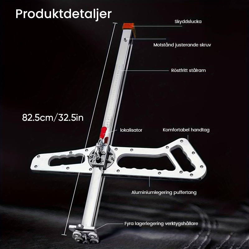 Hopfällbart gipsskärverktyg