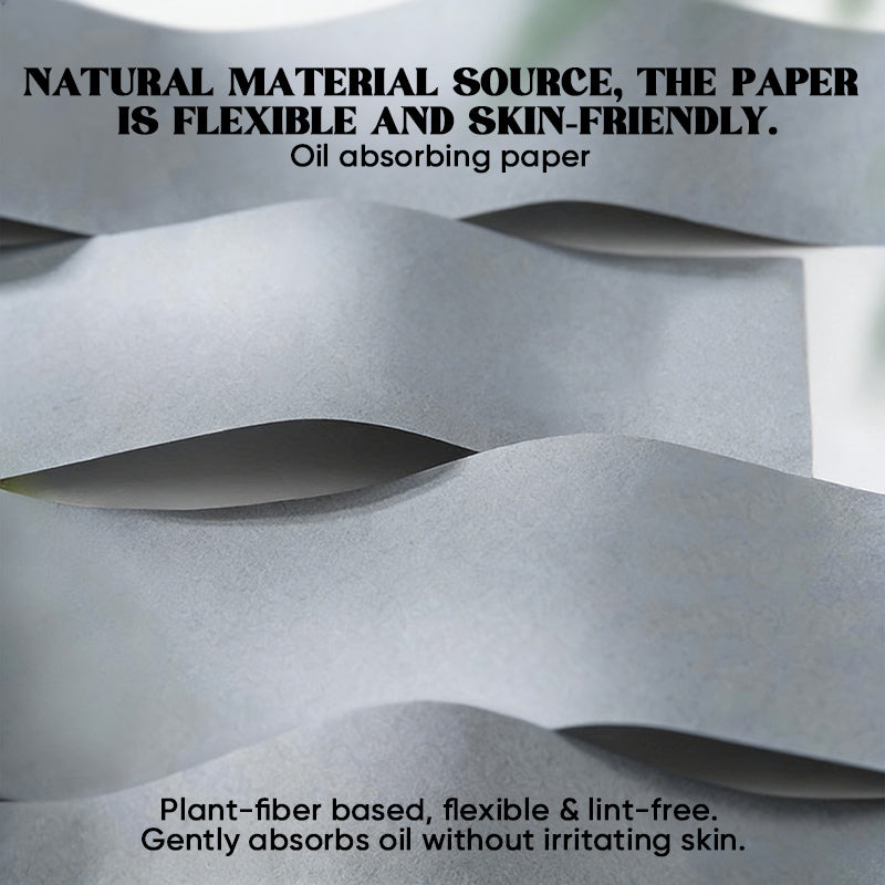 Oil Blotting Sheets for Face with Mirror & Puff