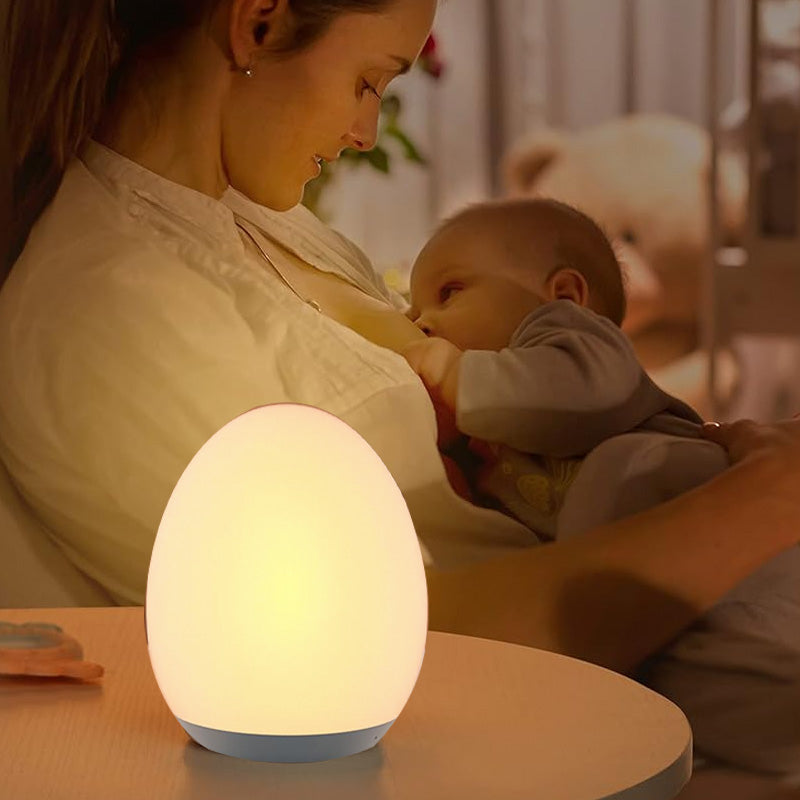 Dino Glow Egg – Soft Silicone Night Light with RGB Colors