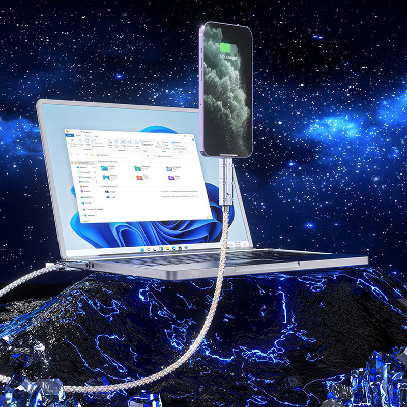 Four-in-One 100W Colorful lights Data Cable