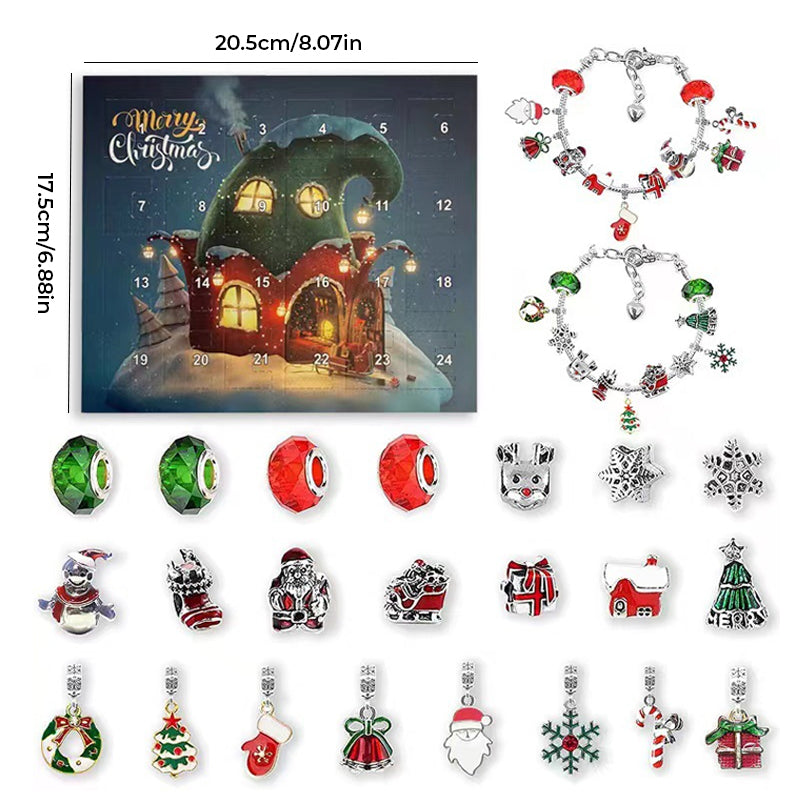 Christmas Advent Calendar Charm Bracelets