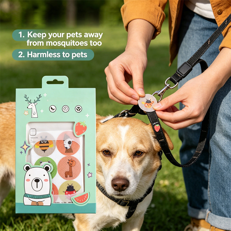 Plant Oil Mosquito Repellent Stickers for Kids & Baby
