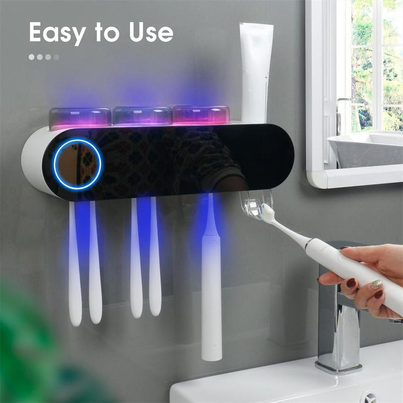 Toothbrush Holders with Ultraviolet Disinfection