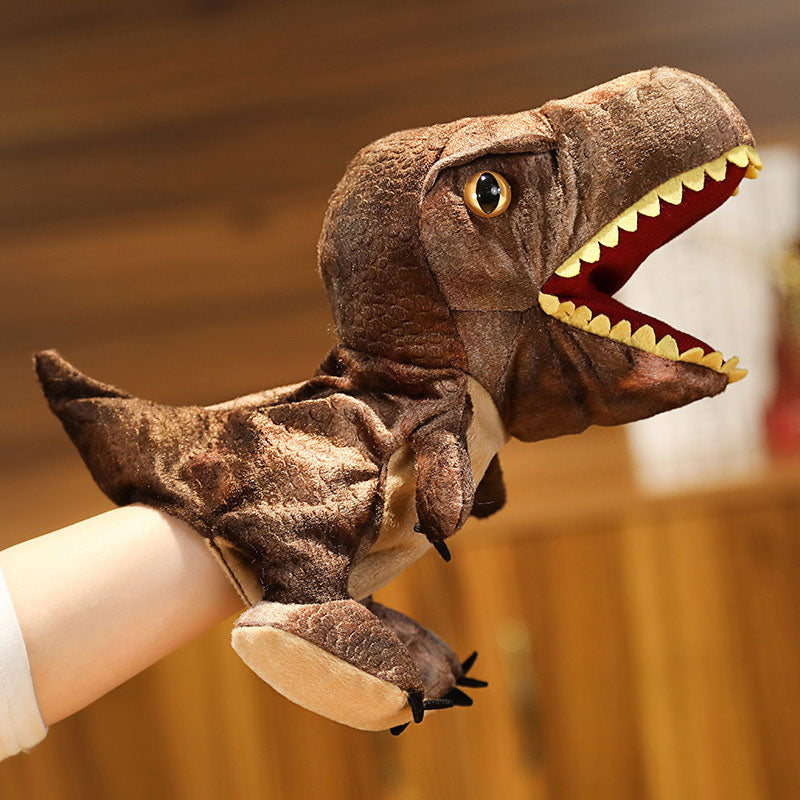 Plush Dinosaurie Handdockor