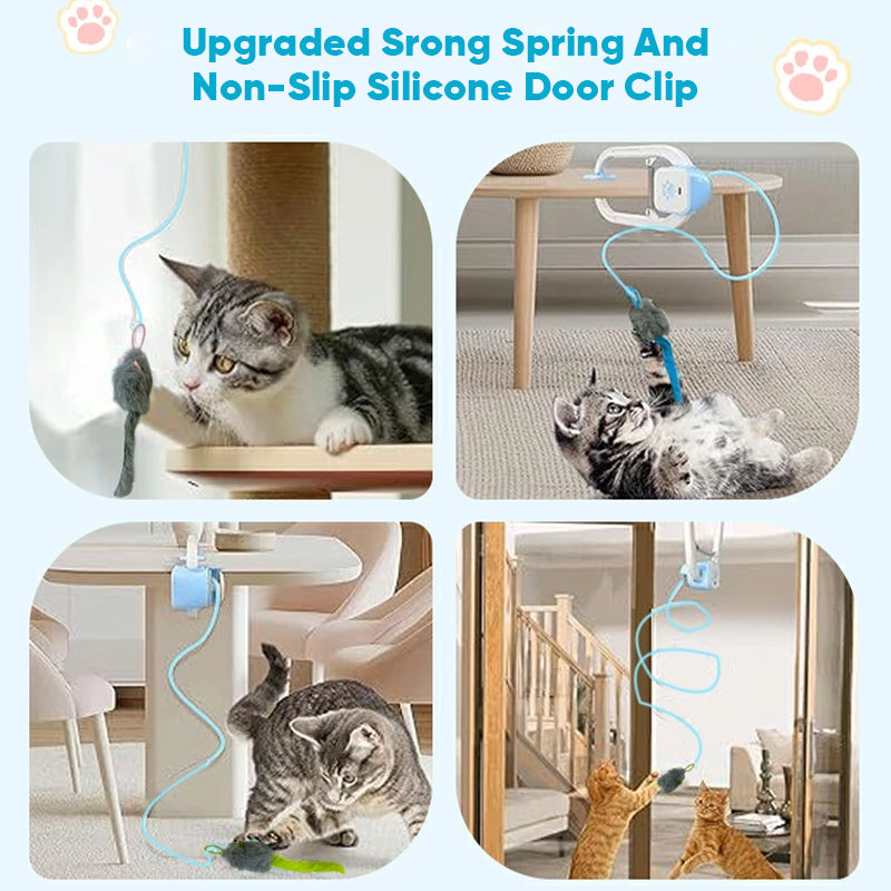 Door-Clip Remote-Controlled Electric Cat Toy