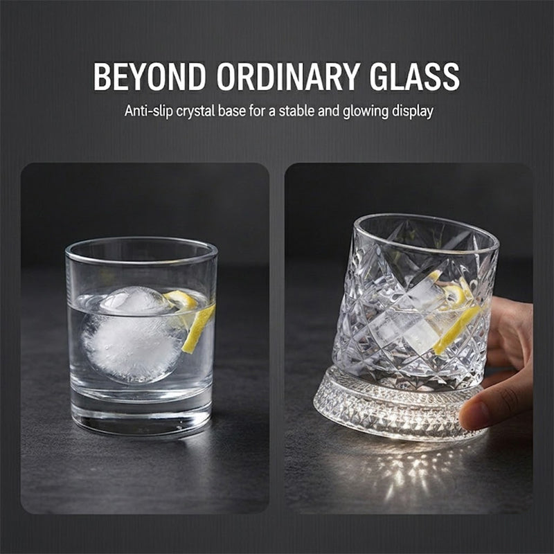 280ml Rotating Crystal Glass