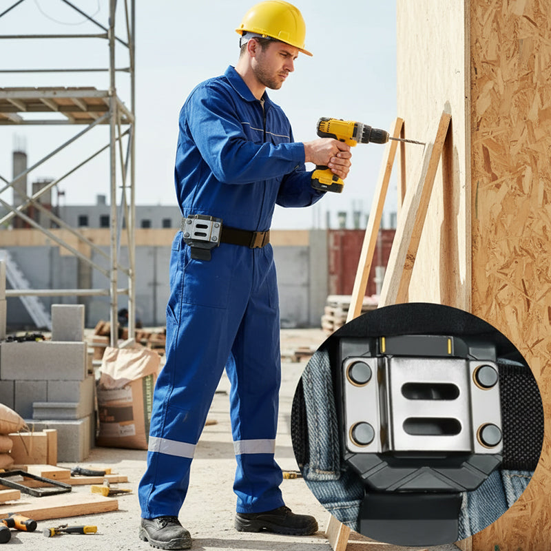 Heavy Duty Drill & Tape Measure Belt Holder for Cordless Tools