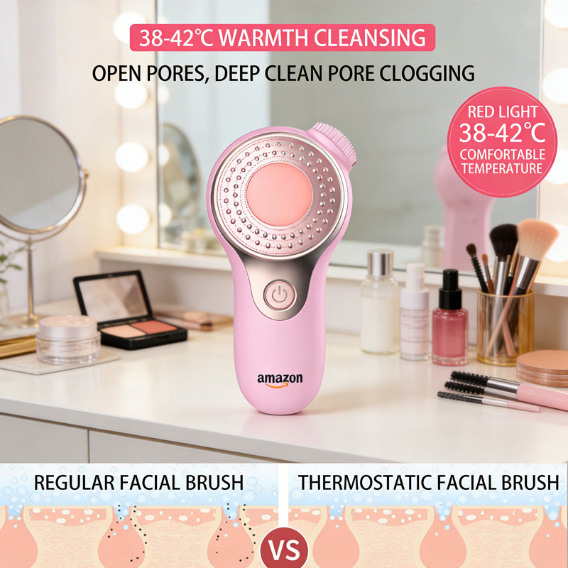 Heated Silicone Facial Cleansing Device