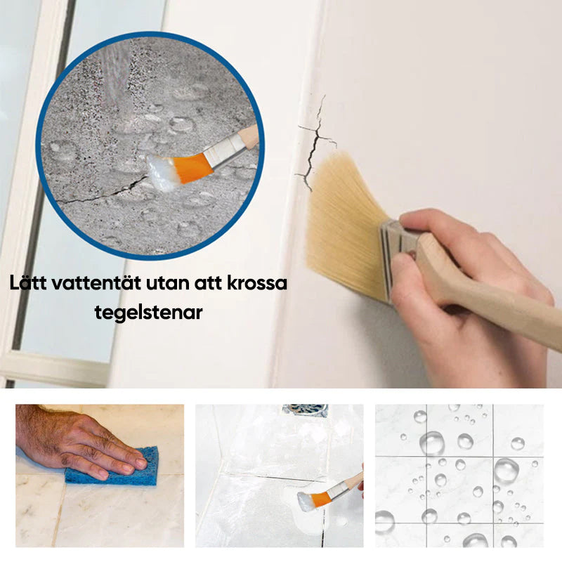 Transparent vattentät beläggning