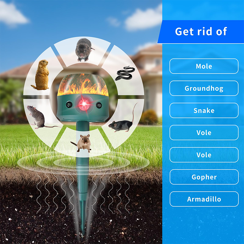 Ultrasonic Solar Animal Repeller