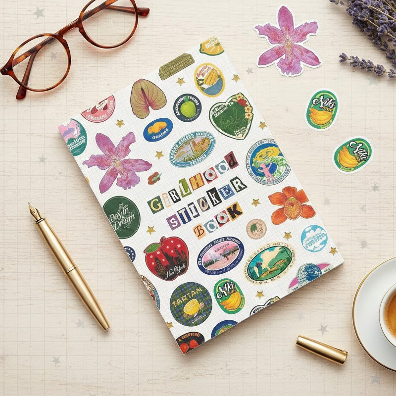 Vintage Sticker Book