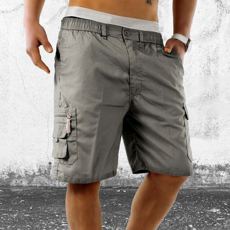 Men’s Elasticated Waist Cargo Shorts