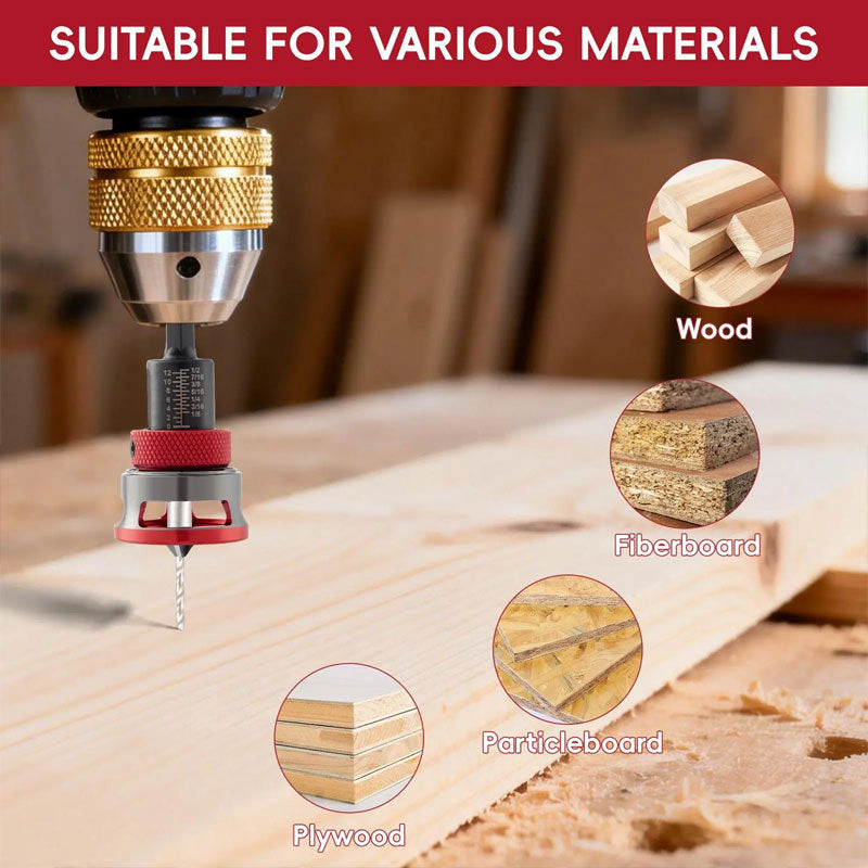 Adjustable Woodworking Countersink Drill Bit Set