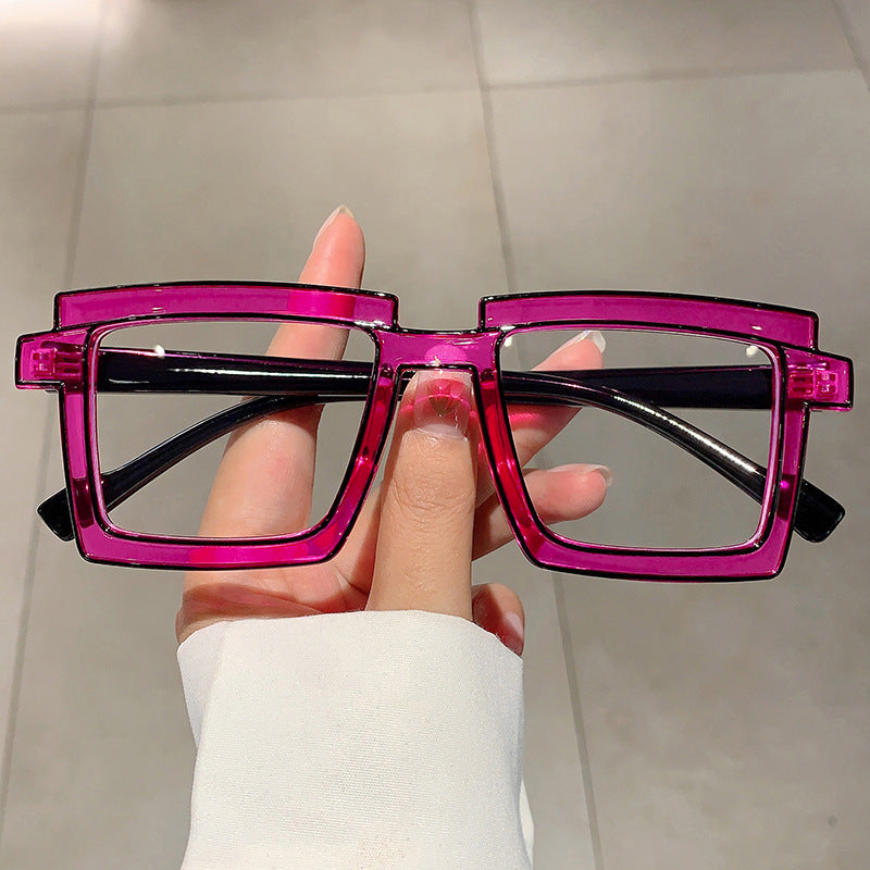 Anti-blue Light Color Block Eyeglasses