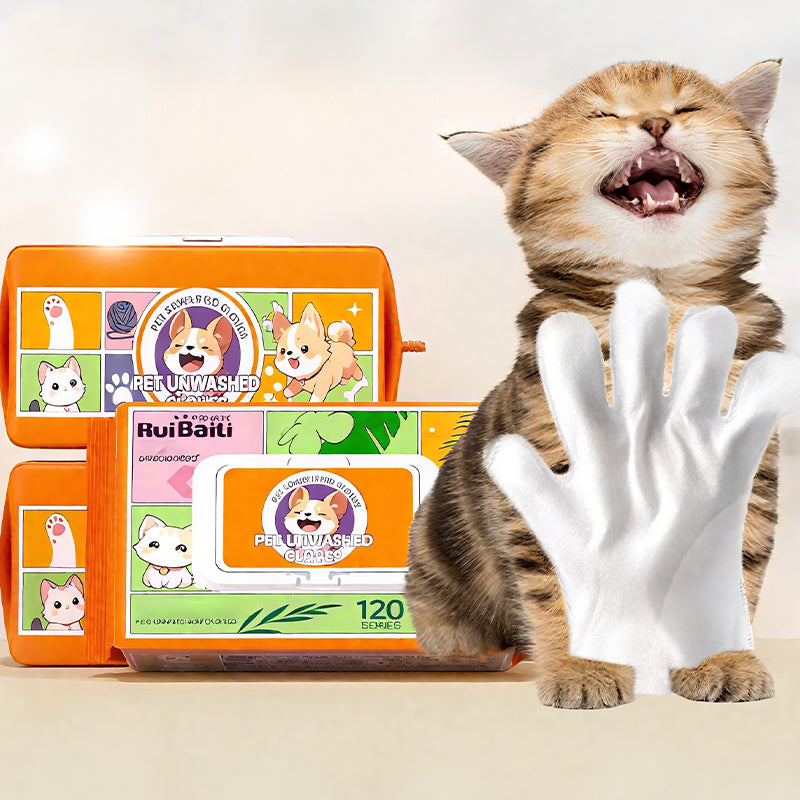 Pet Cleaning Glove Wipes