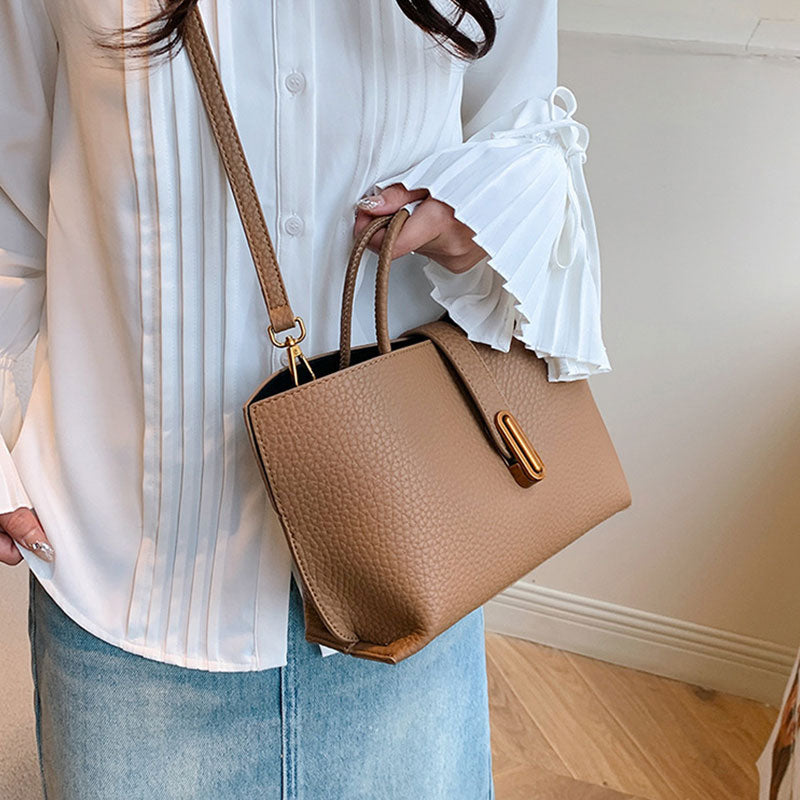 Women's Elegant Solid Color Handbag Crossbody Bag
