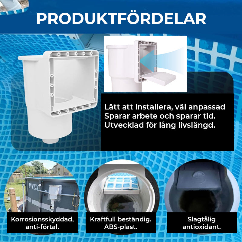 Universell skimmersats för alla pooler