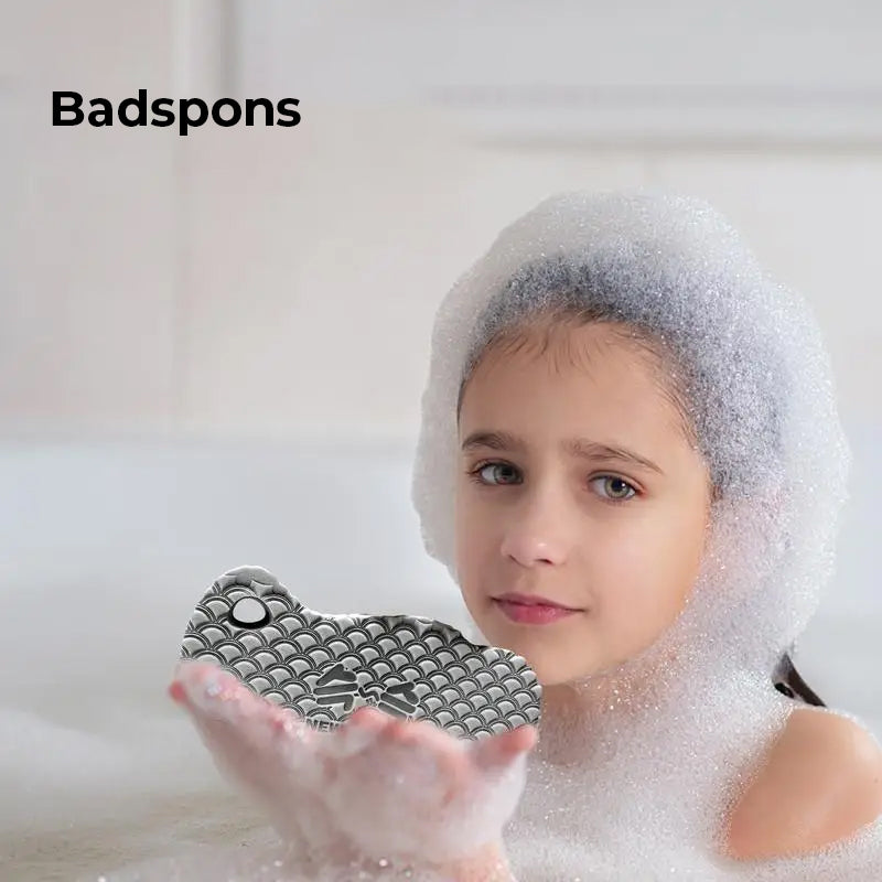 Magisk exfolierande badsvamp