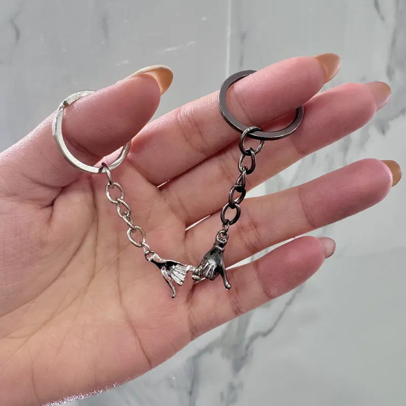 Pinky Promise Couple Keychain