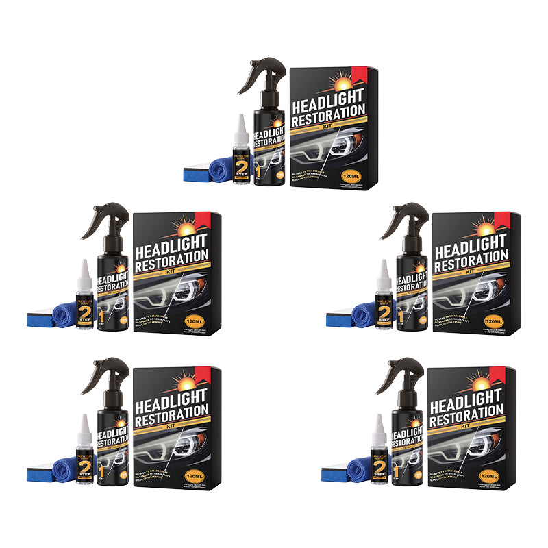 Car Headlight Restoration Kit for Yellowing & Oxidation