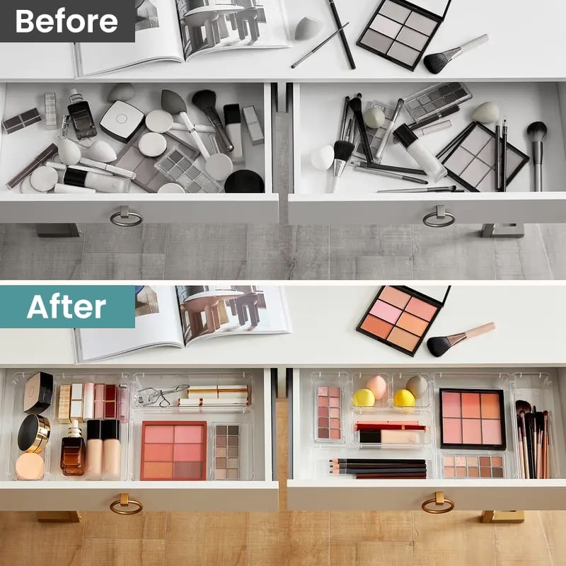 Clear Drawer Organizer Sets