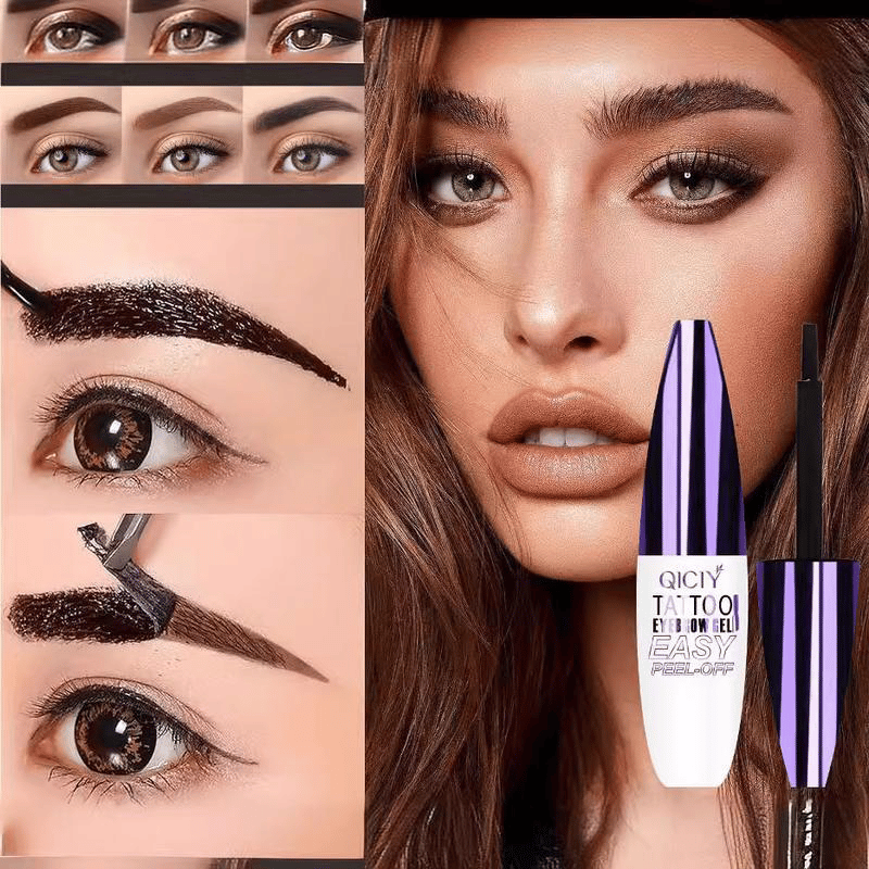 Peel-off eyebrow dye gel
