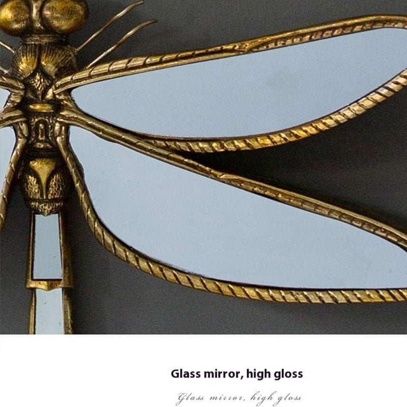 Handcrafted Dragonfly Butterfly Wall Mirror