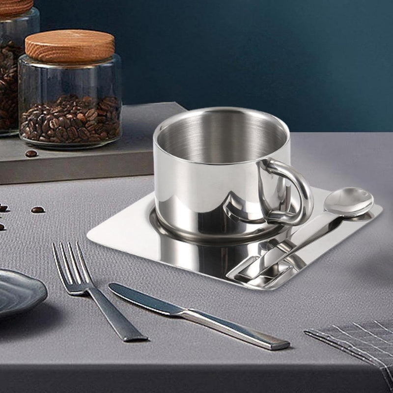 Stainless Steel Coffee Mug Set