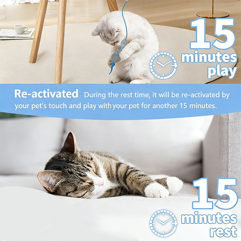 Door-Clip Remote-Controlled Electric Cat Toy