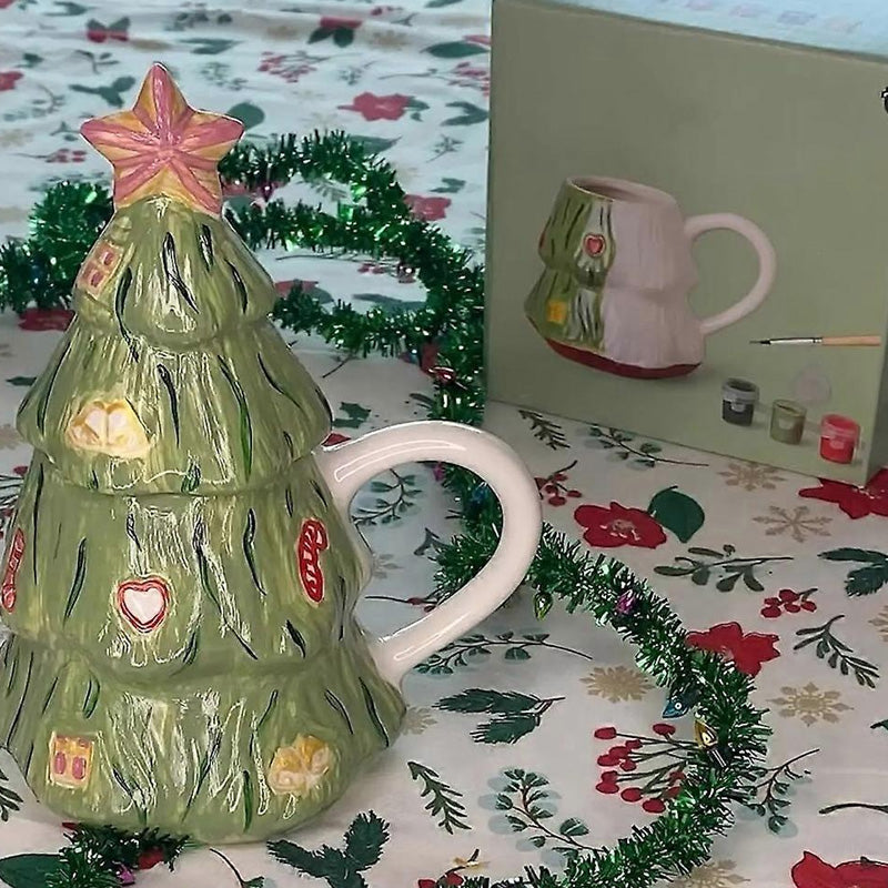 Christmas Tree DIY Mug Painting Kit