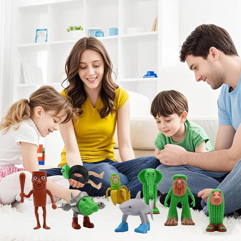 6/8 pcs 1 Set Plastic Toy Action Figure