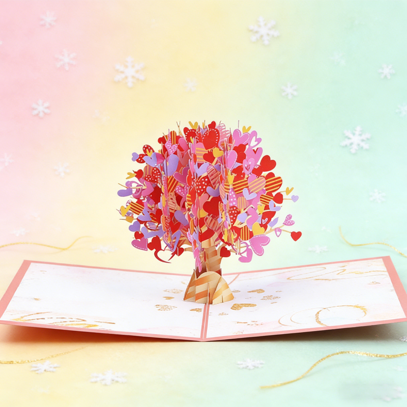 Heart Tree 3D Greeting Card