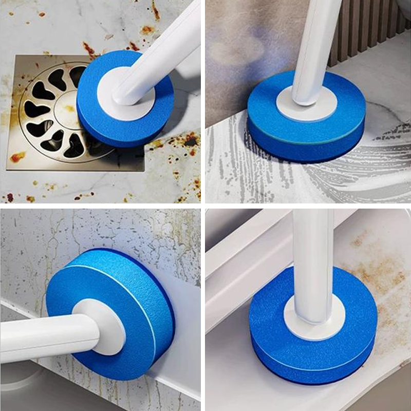 Disposable toilet brush with refills